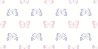 Fondo de patrón de repetición perfecta de mariposa vector