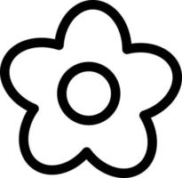 Simple flower icon, vector logo