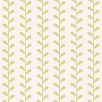 Green leaf vector pattern, seamless botanical print, garland background, mid century modern