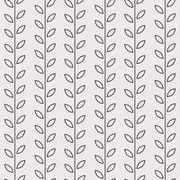 Minimalist leaf vector pattern, seamless botanical print, garland background