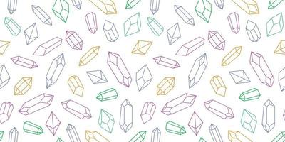Seamless crystal repeat pattern vector background
