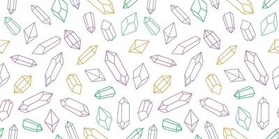 Seamless crystal repeat pattern vector background