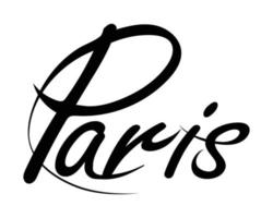 parís, francia, logotipo, vector