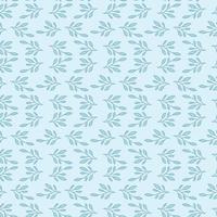 Blue leaf seamless repeat pattern vector design