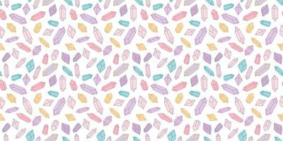 Seamless crystal repeat pattern vector background