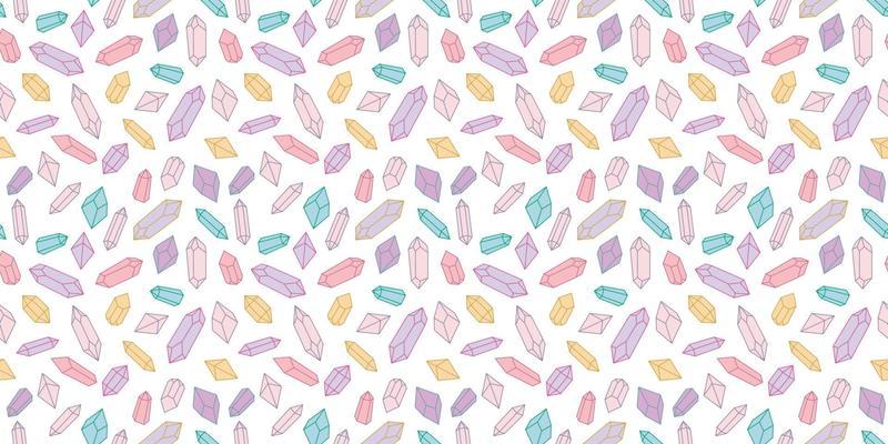 Seamless crystal repeat pattern vector background