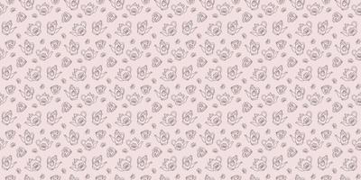 Teapots seamless repeat pattern design, background vector