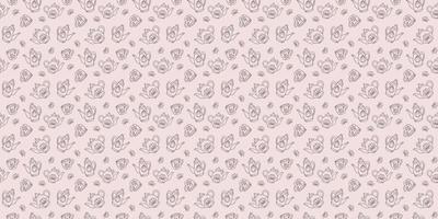 Teapots seamless repeat pattern design, background vector