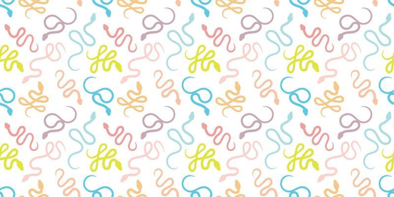 Snake repeat pattern design, vector background