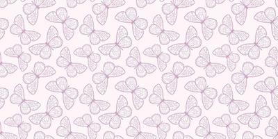Butterfly seamless repeat pattern background vector