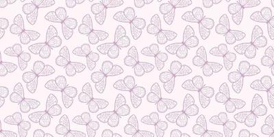 Butterfly seamless repeat pattern background vector