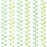 Pastel green, fresh leaves, leaf vector pattern, seamless botanical print, garland background, endless repeating tile.