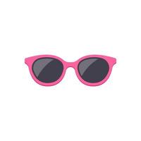 vector de gafas rosa aislado sobre fondo blanco