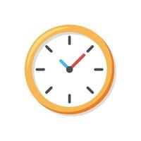 icono de reloj de pared aislado vector