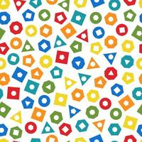patrón impecable con elementos geométricos multicolores para tejidos y postales. fondo de color moderno hipsters. ilustración vectorial vector