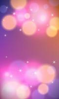 Abstract colorful vertical background with bokeh lights and lens flare. Vector illustration.