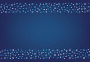 Winter background with falling snow and snowflakes. Merry Christmas and Happy New Year background. Vector illustration.