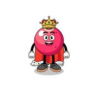 Mascot Illustration of cranberry king vector