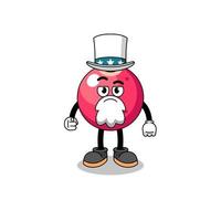 Illustration of cranberry cartoon with i want you gesture vector