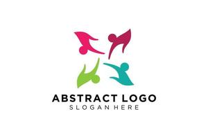 Vector abstract people and family logo collection,people icons, health logo template, care symbol.