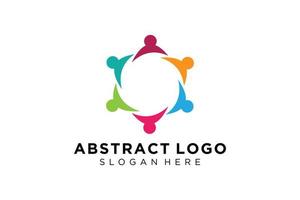 Vector abstract people and family logo collection,people icons, health logo template, care symbol.