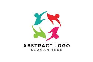 Vector abstract people and family logo collection,people icons, health logo template, care symbol.