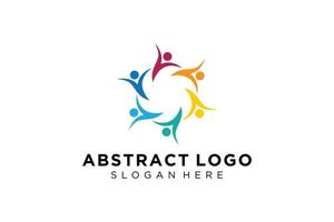 Vector abstract people and family logo collection,people icons, health logo template, care symbol.