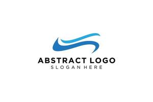 Abstract water wave splash logo symbol and icon design. vector