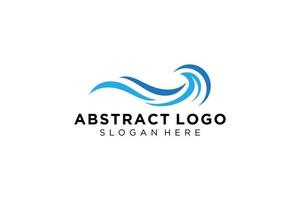 Abstract water wave splash logo symbol and icon design. vector