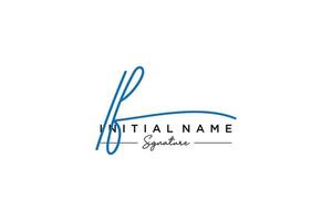 Initial IF signature logo template vector. Hand drawn Calligraphy lettering Vector illustration.