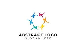 Vector abstract people and family logo collection,people icons, health logo template, care symbol.