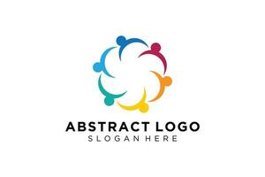 Vector abstract people and family logo collection,people icons, health logo template, care symbol.