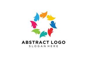 Vector abstract people and family logo collection,people icons, health logo template, care symbol.