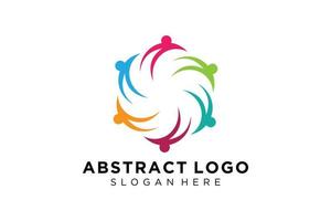 Vector abstract people and family logo collection,people icons, health logo template, care symbol.