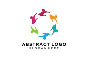 Vector abstract people and family logo collection,people icons, health logo template, care symbol.