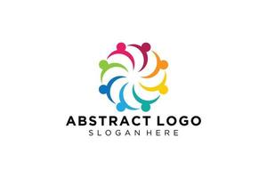 Vector abstract people and family logo collection,people icons, health logo template, care symbol.