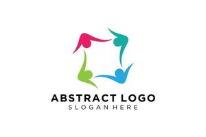 Vector abstract people and family logo collection,people icons, health logo template, care symbol.