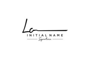 Initial LO signature logo template vector. Hand drawn Calligraphy lettering Vector illustration.