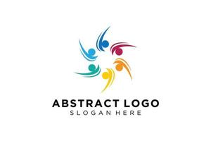 Vector abstract people and family logo collection,people icons, health logo template, care symbol.