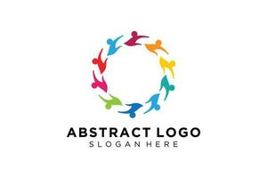 Vector abstract people and family logo collection,people icons, health logo template, care symbol.