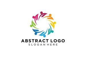 Vector abstract people and family logo collection,people icons, health logo template, care symbol.