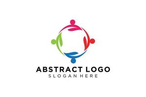 Vector abstract people and family logo collection,people icons, health logo template, care symbol.