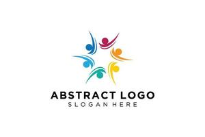 Vector abstract people and family logo collection,people icons, health logo template, care symbol.