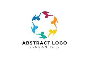 Vector abstract people and family logo collection,people icons, health logo template, care symbol.