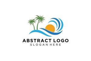 diseño de icono y símbolo de logotipo de salpicadura de onda de agua abstracta. vector