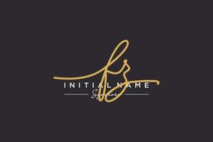 Initial FZ signature logo template vector. Hand drawn Calligraphy lettering Vector illustration.