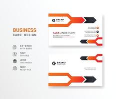 company business card in abstract background visiting card for corporate identity vector