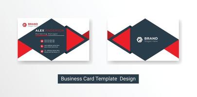 plantilla de tarjeta de visita creativa y limpia moderna logotipo de empresa e identidad de visita corporativa vector