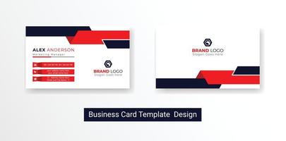 tarjeta de visita de fondo abstracto de logotipo de empresa de tarjeta de visita profesional moderna para identidad corporativa vector