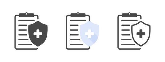 Health icons. Health icon concept. Medical report icon. Vector illustration